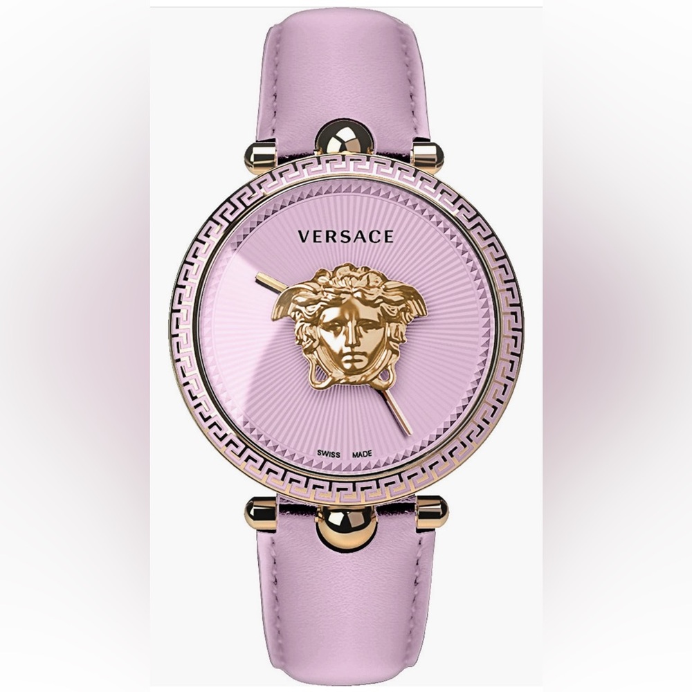 Versace Palazzo Empire Leather Strap Watch